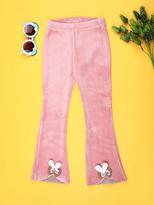 girls solid mid rise pyjama - 22080483 - Very Small Image - 1