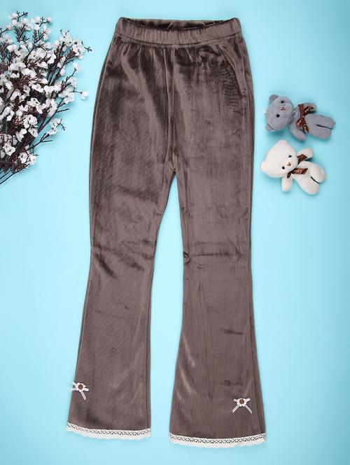 girls solid mid rise pyjama - 22080489 - Very Small Image - 1