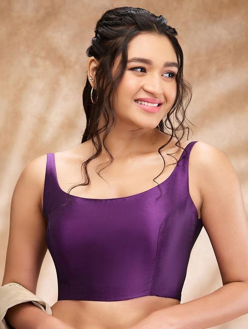 women solid sleeveless stitched blouse - 22081526 - Very Small Image - 1