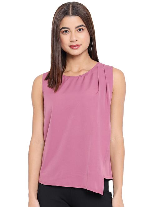 women solid round neck sleeveless regular top - 22082156 - Very Small Image - 1