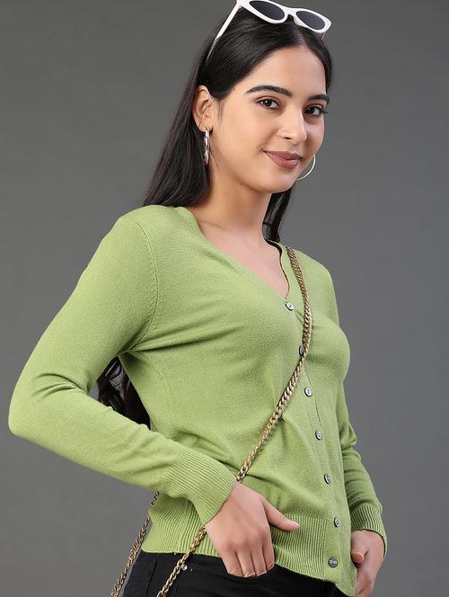 women solid long sleeve cardigan - 22082883 - Very Small Image - 1