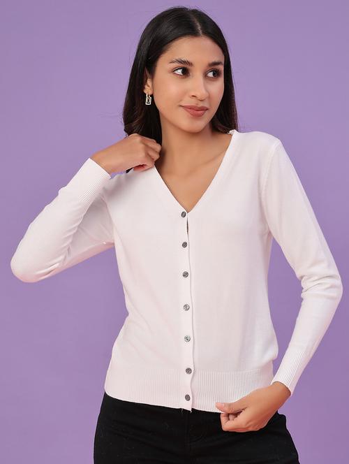 women solid long sleeve cardigan - 22082931 - Very Small Image - 1