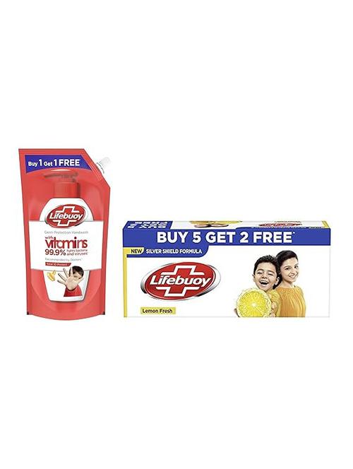 lifebuoy-lemon fresh body soap combo pack-125 gm*5 + 125 gm*2 - 22083179 - Very Small Image - 1