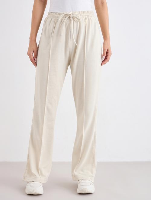 women solid mid rise track pant - 22083448 - Very Small Image - 1