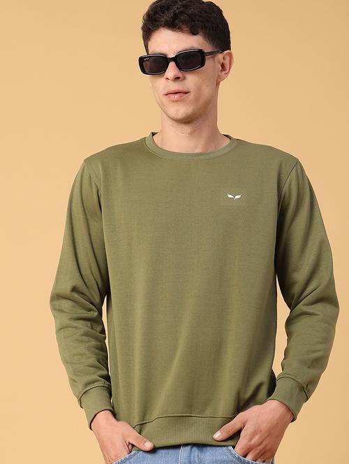 men solid long sleeve regular fit sweatshirt - 22083919 - Very Small Image - 1