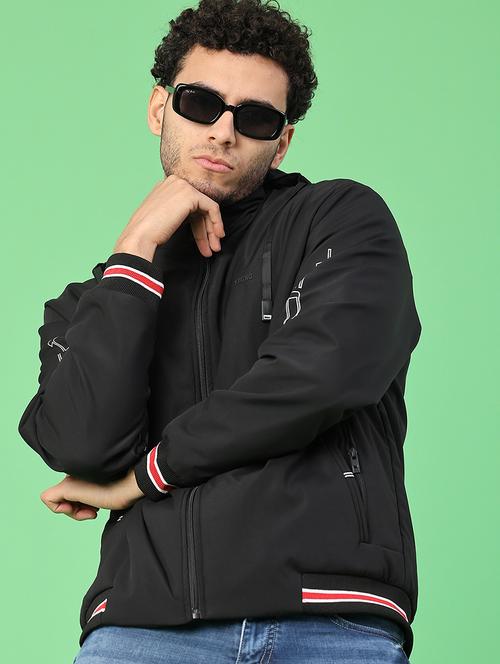 men solid long sleeve lightweight bomber jacket - 22083959 - Very Small Image - 1