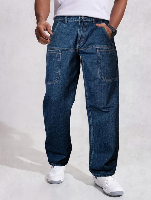 men washed mid rise full length jeans - 22084520 - Very Small Image - 1