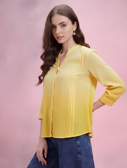 women ombre print mandarin collar regular fit shirt - 22084571 - Very Small Image - 1