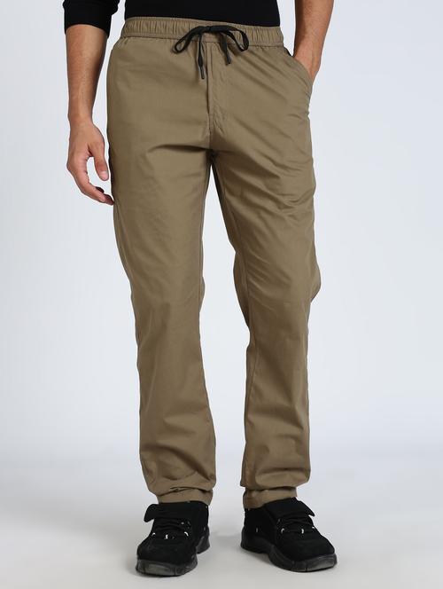 men solid mid rise chinos casual trouser - 22084865 - Very Small Image - 1