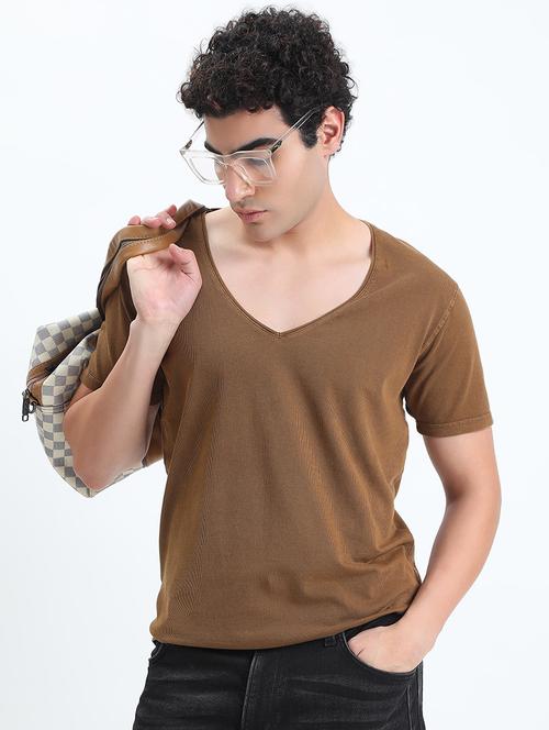 men solid short sleeve regular fit t-shirt - 22086135 - Very Small Image - 1