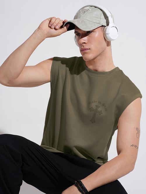 Men Front & Back Print Round Neck Regular Fit T-shirt - 22086179 - Very Small Image - 1