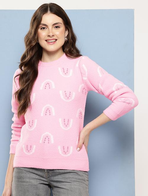 pink wool pullover - 22086515 - Very Small Image - 1