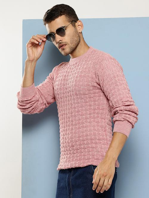 men self design long sleeve regular fit pullover  - 22086583 - Very Small Image - 1