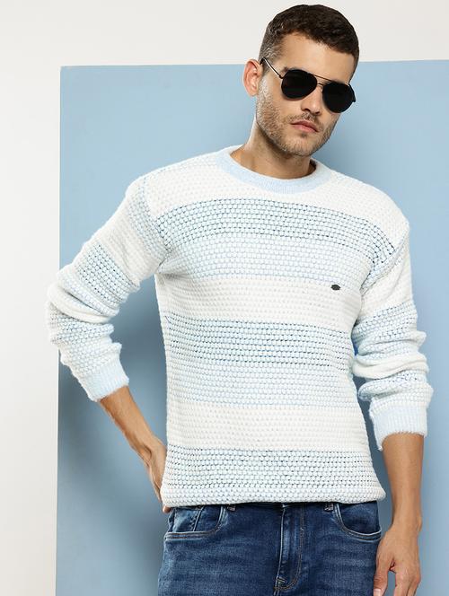 men self design long sleeve regular fit pullover  - 22086592 - Very Small Image - 1