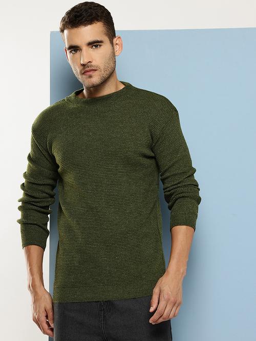 men self design long sleeve regular fit pullover  - 22086601 - Very Small Image - 1