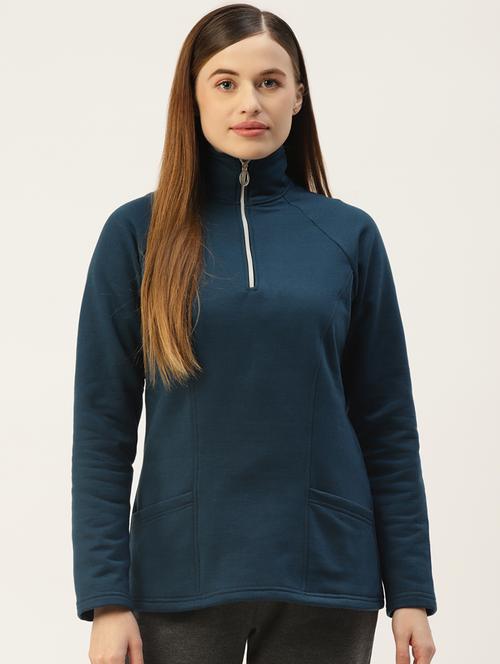 women solid long sleeve sweatshirt - 22086902 - Very Small Image - 1