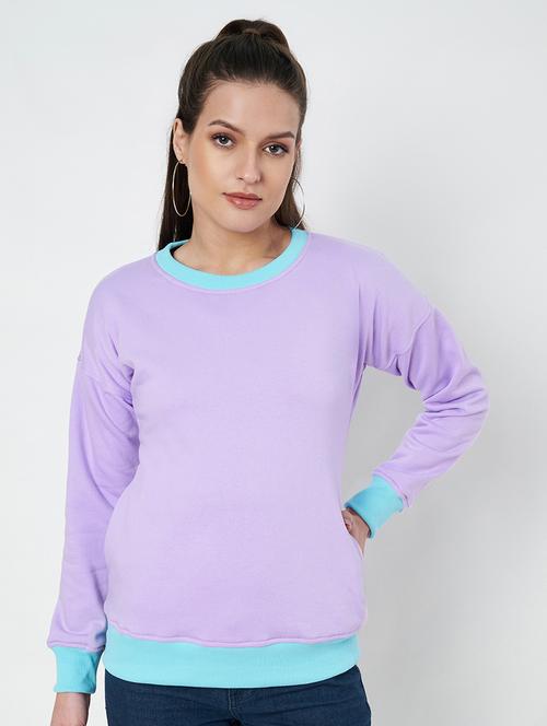 women solid long sleeve sweatshirt - 22086930 - Very Small Image - 1