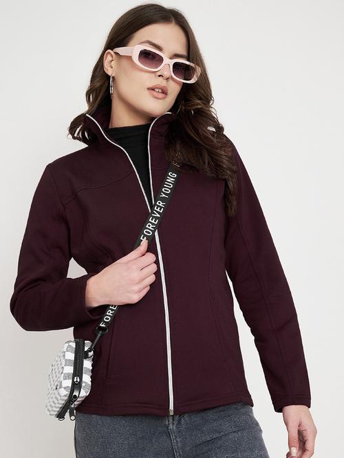 women solid long sleeve jacket - 22087065 - Very Small Image - 1