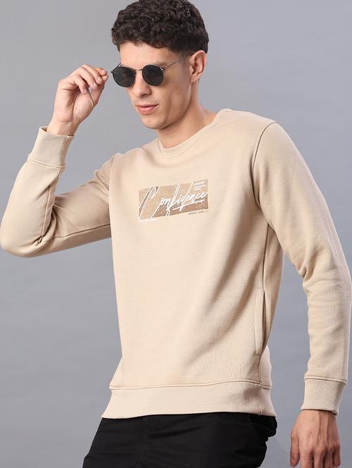 men chest print long sleeve regular fit sweatshirt - 22087574 - Very Small Image - 1