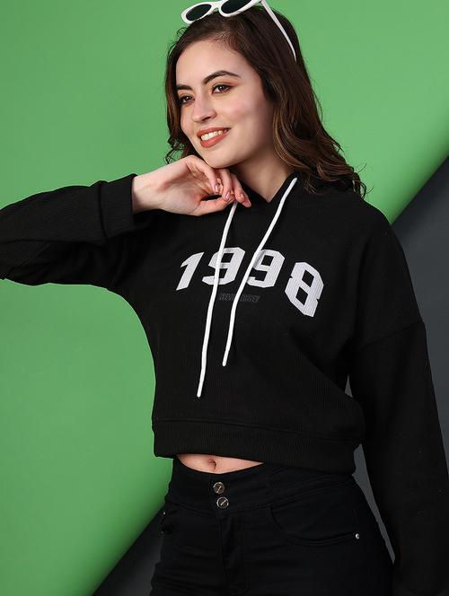 women printed long sleeve hooded sweatshirt - 22087602 - Very Small Image - 1