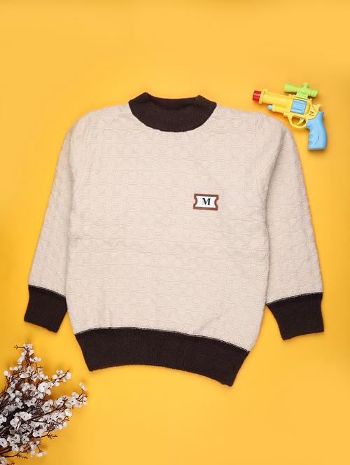 boys self design long sleeve sweater - 22088320 - Very Small Image - 1