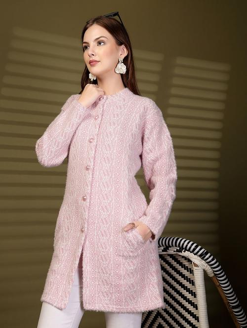women self designed long sleeve cardigan - 22088579 - Very Small Image - 1