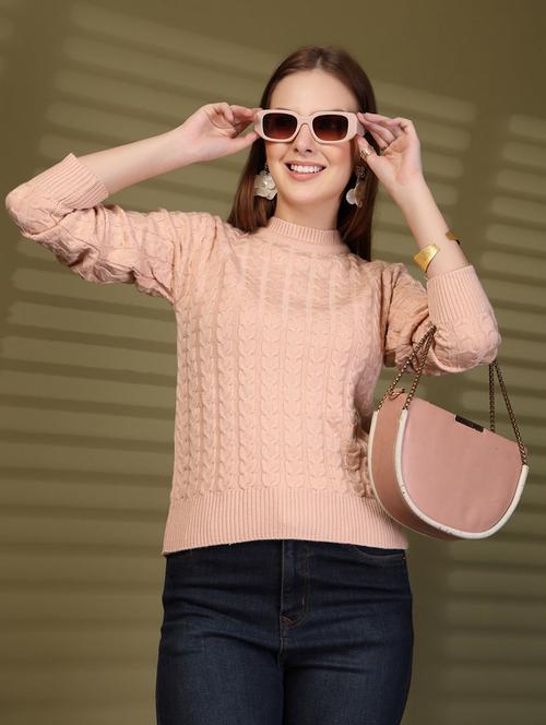 women self designed long sleeve pullover - 22088596 - Very Small Image - 1