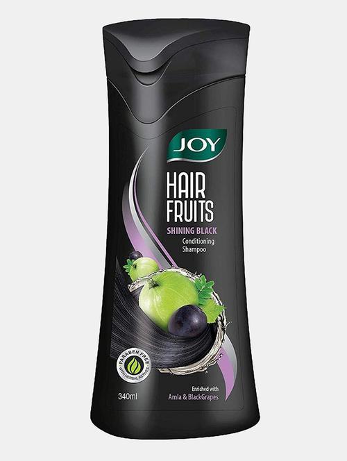 joy-hair fruit shining black revitalizing conditioner shampoo-340 ml - 22091972 - Very Small Image - 1