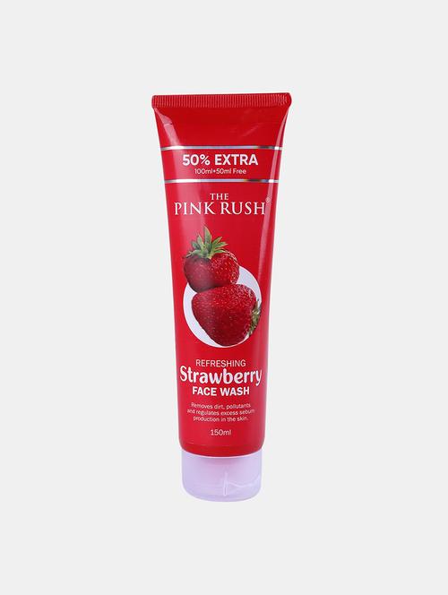 the pink rush-strawberry face wash-100 ml - 22091987 - Very Small Image - 1