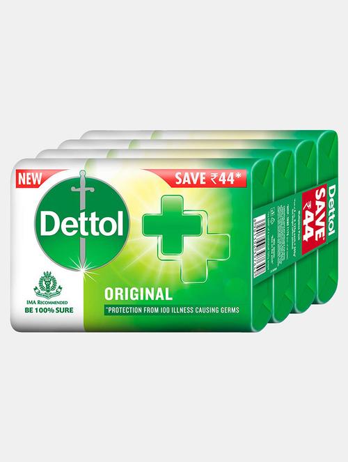 dettol-original body soap-125 gm*4 + 125 gm - 22092005 - Very Small Image - 1