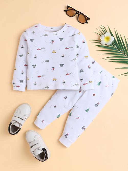 Kids Printed Full Length Set - 22092273 - Very Small Image - 1