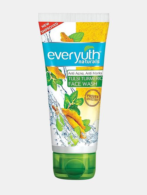 everyuth-advanced beauty tulsi & turmeric face wash-150 gm - 22092599 - Very Small Image - 1
