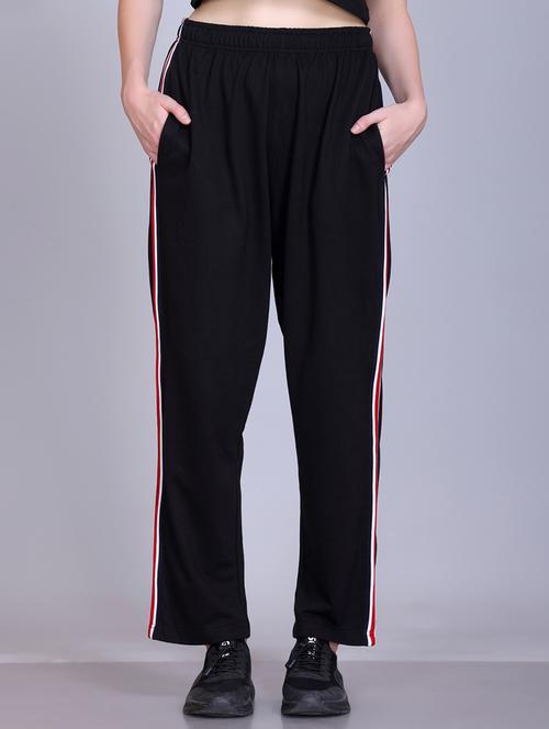 women tapered mid rise relaxed fit track pant - 22092626 - Very Small Image - 1