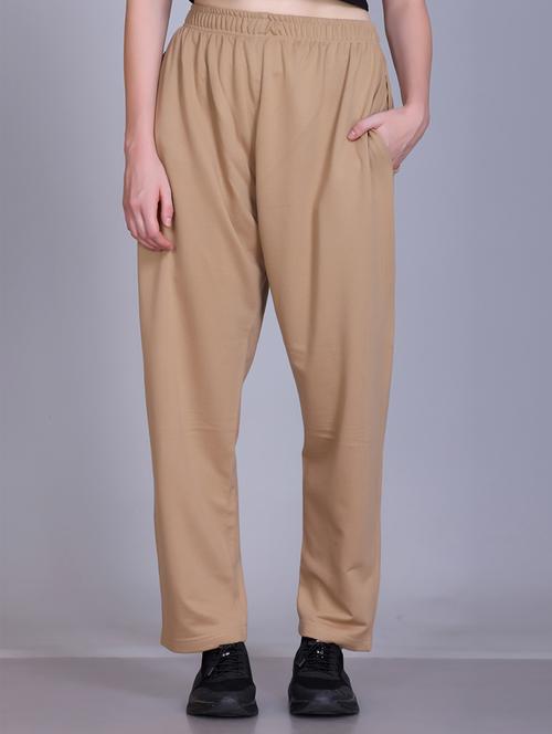 women solid mid rise relaxed fit track pant - 22092627 - Very Small Image - 1