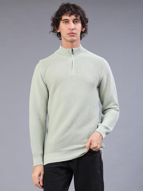 men self design long sleeve regular fit pullover  - 22092725 - Very Small Image - 1