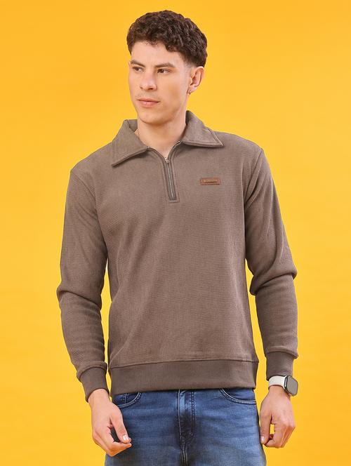 men self design long sleeve regular fit sweatshirt - 22092792 - Very Small Image - 1