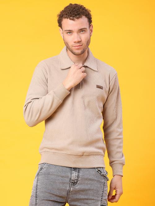 men self design long sleeve regular fit sweatshirt - 22092794 - Very Small Image - 1