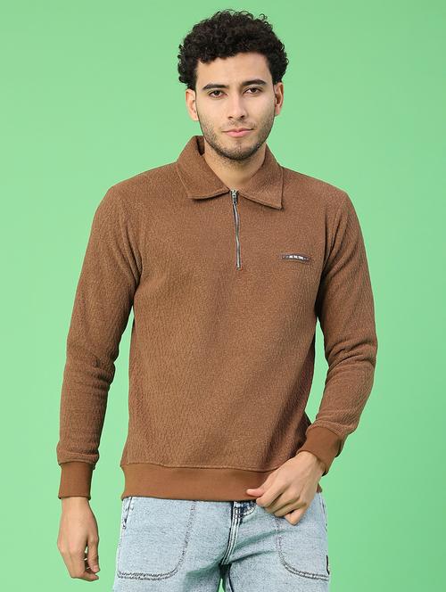 men self design long sleeve regular fit sweatshirt - 22092801 - Very Small Image - 1