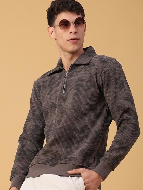 men printed long sleeve regular fit sweatshirt - 22092806 - Very Small Image - 1