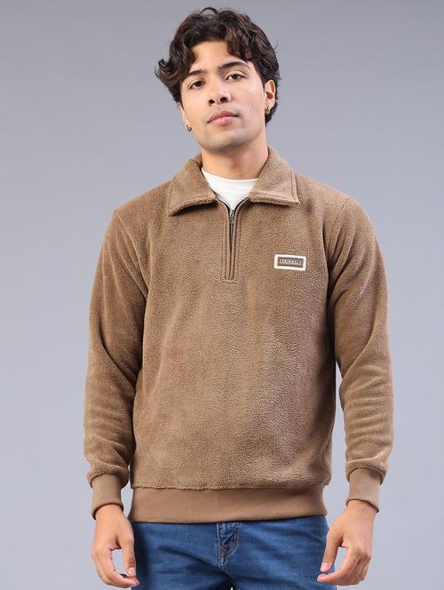 men self design long sleeve regular fit sweatshirt - 22092823 - Very Small Image - 1