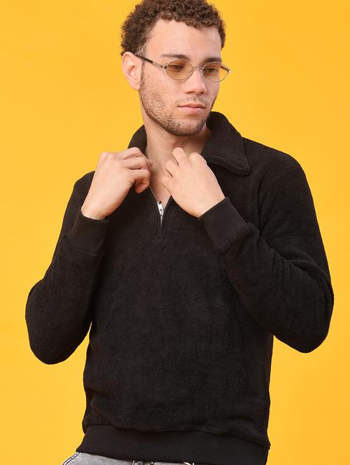 men self design long sleeve regular fit sweatshirt - 22092827 - Very Small Image - 1