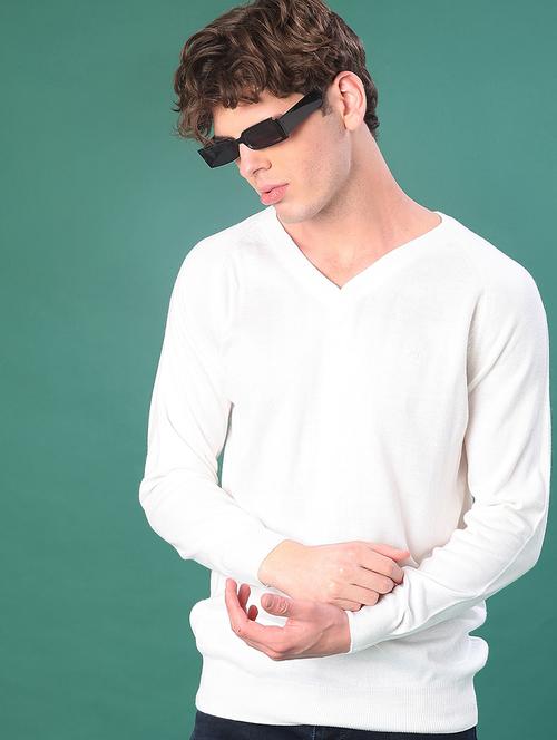 men solid long sleeve regular fit pullover - 22092918 - Very Small Image - 1