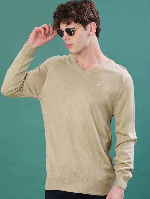 men solid long sleeve regular fit pullover - 22092921 - Very Small Image - 1