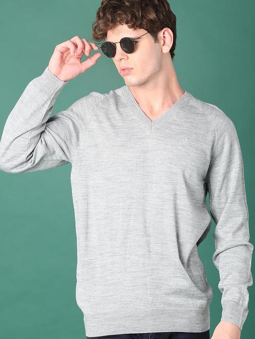 men solid long sleeve regular fit pullover - 22092922 - Very Small Image - 1