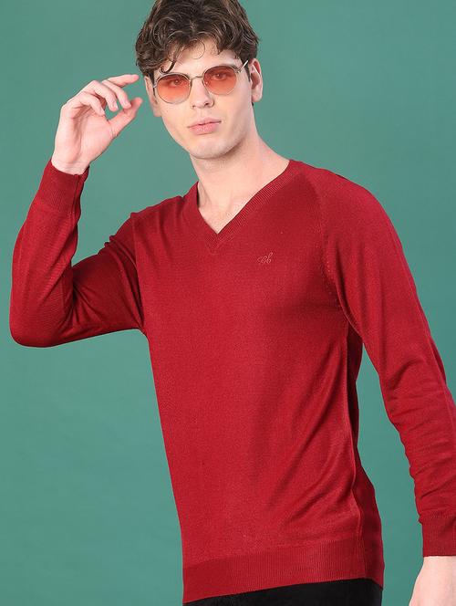 men solid long sleeve regular fit pullover - 22092962 - Very Small Image - 1