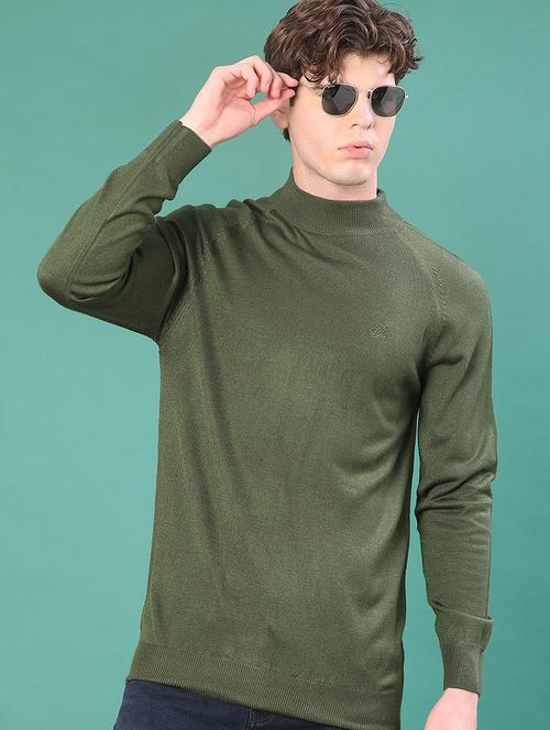 men solid long sleeve regular fit pullover - 22092966 - Very Small Image - 1
