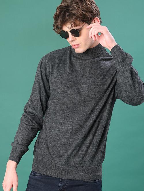 men solid long sleeve regular fit pullover - 22092968 - Very Small Image - 1
