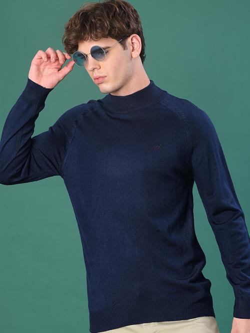 men solid long sleeve regular fit pullover - 22092972 - Very Small Image - 1