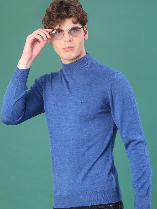 men solid long sleeve regular fit pullover - 22092975 - Very Small Image - 1
