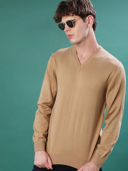 men solid long sleeve regular fit pullover - 22092981 - Very Small Image - 1